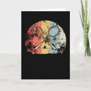 Cartão Vintage Badminton