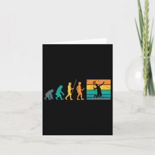 Cartão Vintage Badminton Evolution Shuttle Retro Badminto