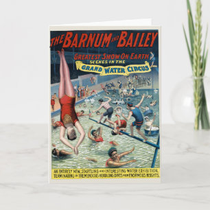 Cartão Vintage Barnum & Bailey Circus Poster