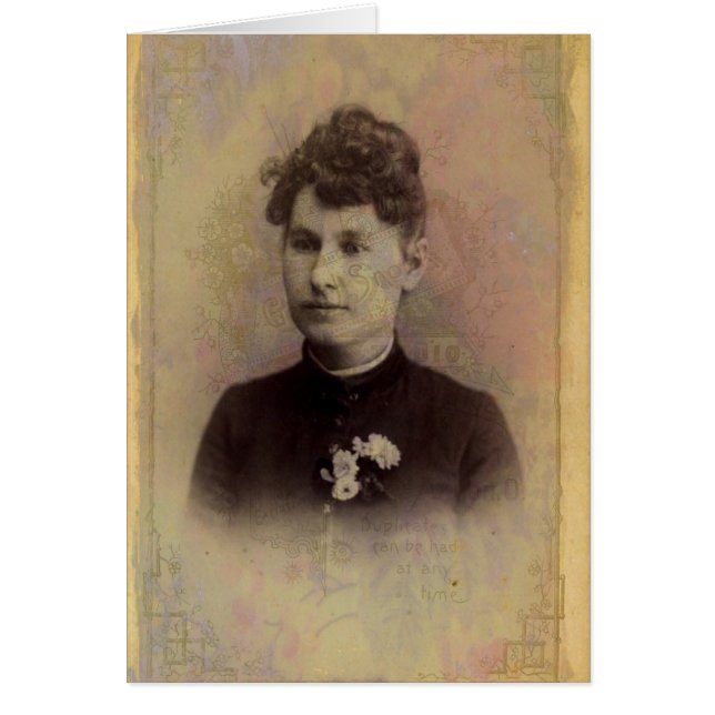 Cartão Vintage Beauty (Frente)