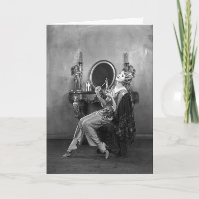 Cartão Vintage - Belo Perfume, (Frente)