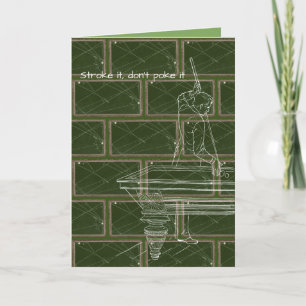 Cartão Vintage Billiards - Leitor de Piscina de Mesa Anti