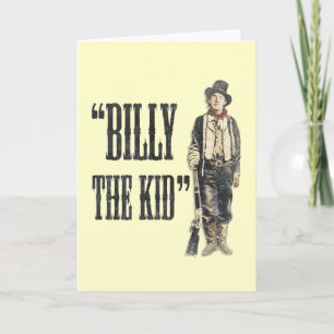 Cartão Vintage Billy the Kid