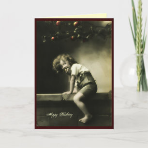 Cartão Vintage Birthday
