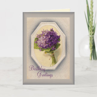 Cartão Vintage Birthday