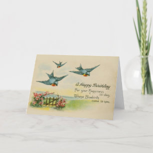 Cartão Vintage Birthday Card