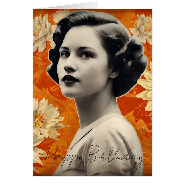 CARTÃO VINTAGE BIRTHDAY CARD (Frente)