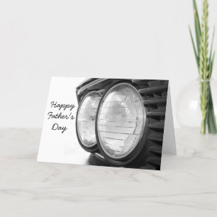 Cartão Vintage BMW headlights Father's day