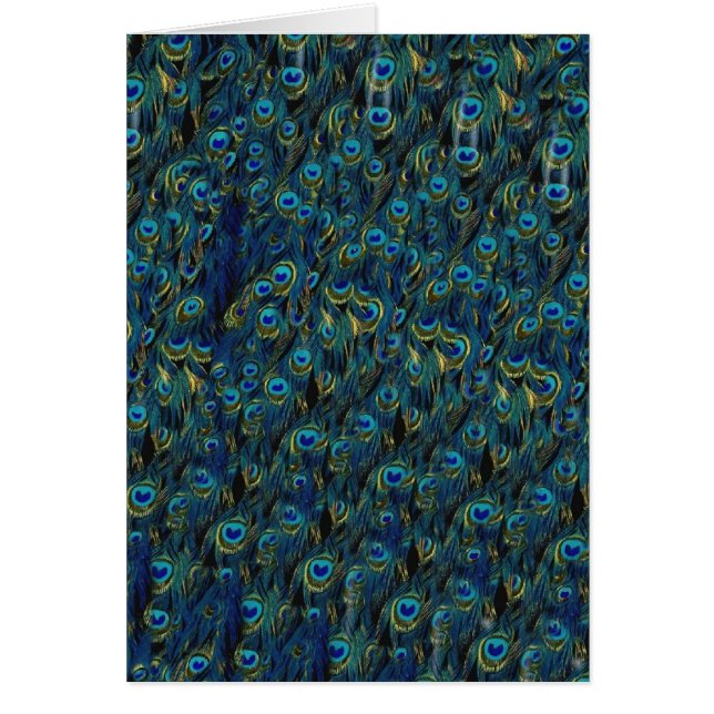 Cartão Vintage Bonito Pássaros Pássaros Pavões Pavões Wal (Frente)