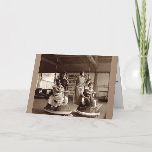 Cartão Vintage - Bons Amigos Melhoram Sua Vida, (Frente)