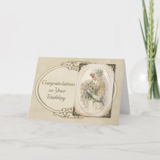Cartão Vintage Bride
