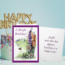 Cartão Vintage Bright Birthday