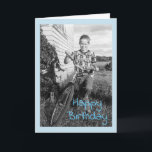 Cartão Vintage Brother Birthday<br><div class="desc">Galinheiro e bicicleta Vintage</div>
