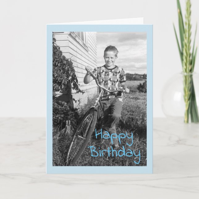 Cartão Vintage Brother Birthday (Frente)
