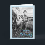 Cartão Vintage Brother Birthday<br><div class="desc">Galinheiro e bicicleta Vintage</div>