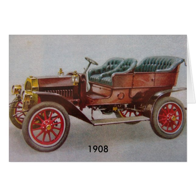 Cartão Vintage Buick (Frente horizontal)