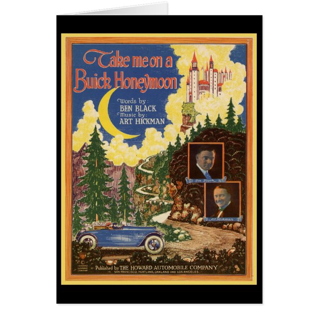 Cartão Vintage Buick Car (Frente)