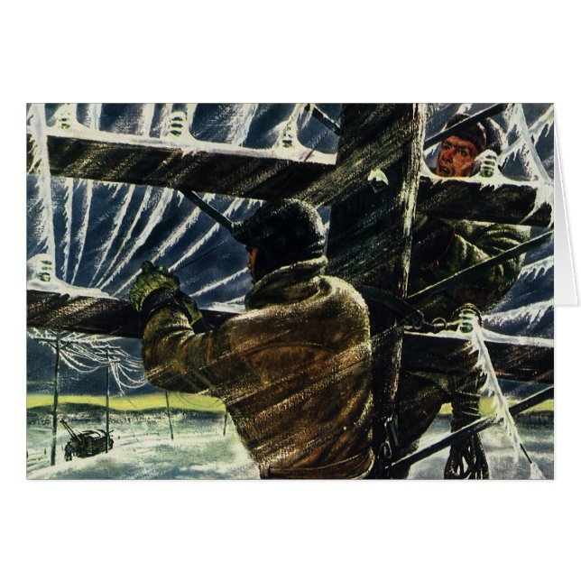 Cartão Vintage Business Electronics Trabalhando em Tempes (Frente Horizontal)