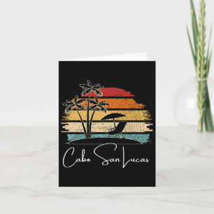 Cartão Vintage Cabo San Lucas Beach Lover Palm Trees Spri