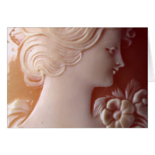 Cartão Vintage Cameo Women silhouette