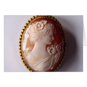 Cartão Vintage Cameo Women silhouette