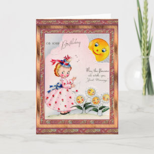 Cartão Vintage Card Birthday