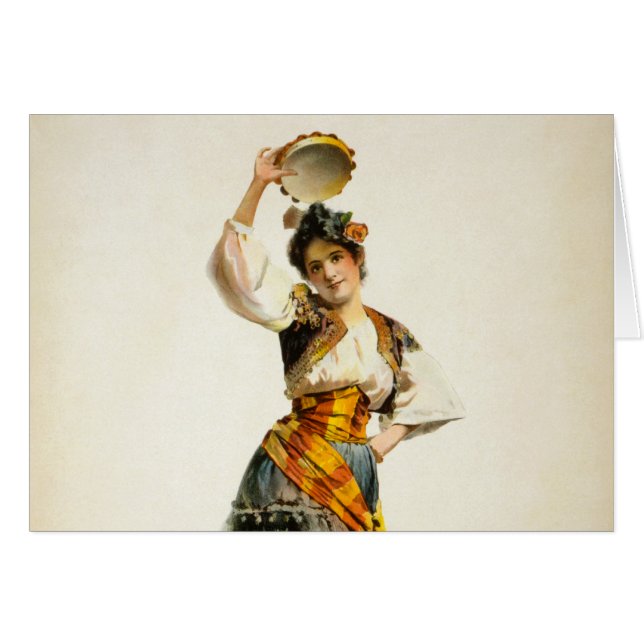 Cartão Vintage Carmen (Frente Horizontal)