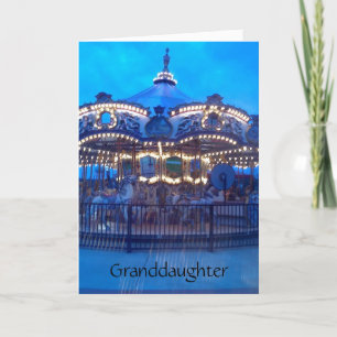 CARTÃO "VINTAGE CAROUSEL" FELIZ ANIVERSÁRIO AVÓ