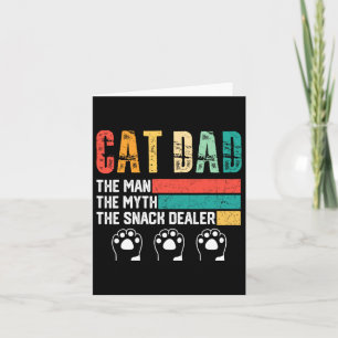 Cartão Vintage Cat Pai O Homem Que O Mito Vendedor De Inv
