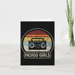 Cartão Vintage Cette Tape Indigo Rock Girls Música Retro 