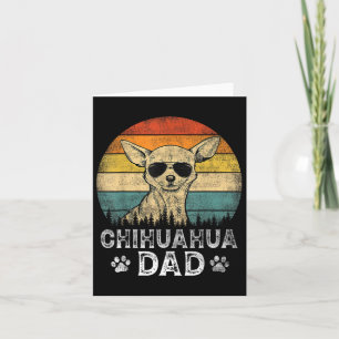 Cartão Vintage Chihuahua Pai Cachorro Aloja Padre&#; s Da