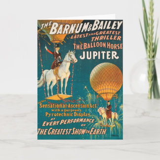 Cartão Vintage: circo Barnum & Bailey -