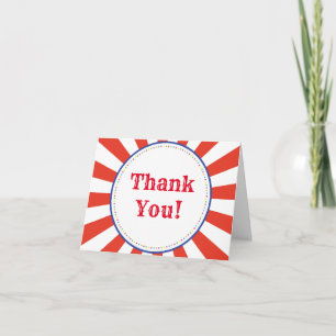 Cartão Vintage Circus Kids Birthday