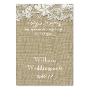 Cartão Vintage Country Lace Design