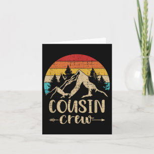 Cartão Vintage Cousin Crew Summer Camp Mounts