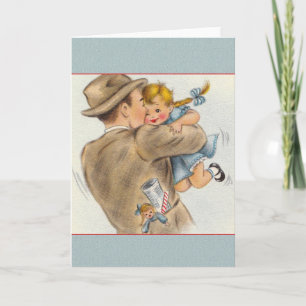 Cartão Vintage Daddy's Little Girl Father's Day Card