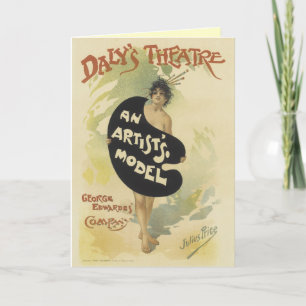 Cartão Vintage Daly's Theater Greeting Card