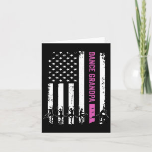 Cartão Vintage Dance Grandpa Flag Usa Love Dancerancing