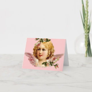 CARTÃO VINTAGE DO ANJO DE NOTECARD
