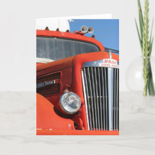 Cartão Vintage Dump Truck Greeting Card