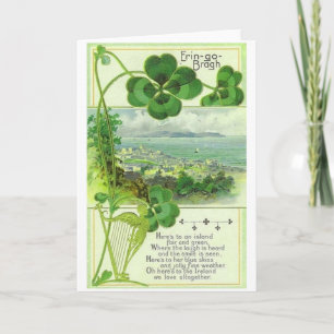 Cartão Vintage Emerald Isle St. Patrick's Day Card