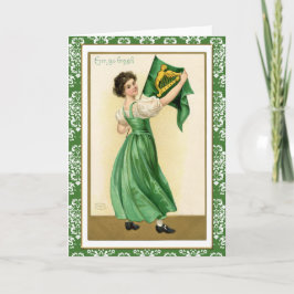 Cartão Vintage Erin Go Bragh