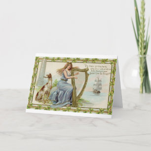 Cartão Vintage Erin Go Bragh St. Patrick's Day Card