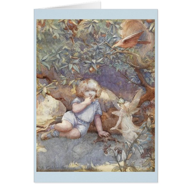 Cartão Vintage - fantasia feericamente, (Frente)