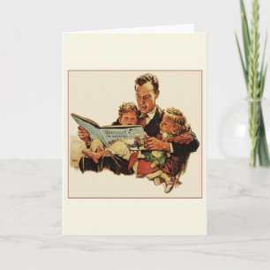 Cartão Vintage Father's Day Greeting Card