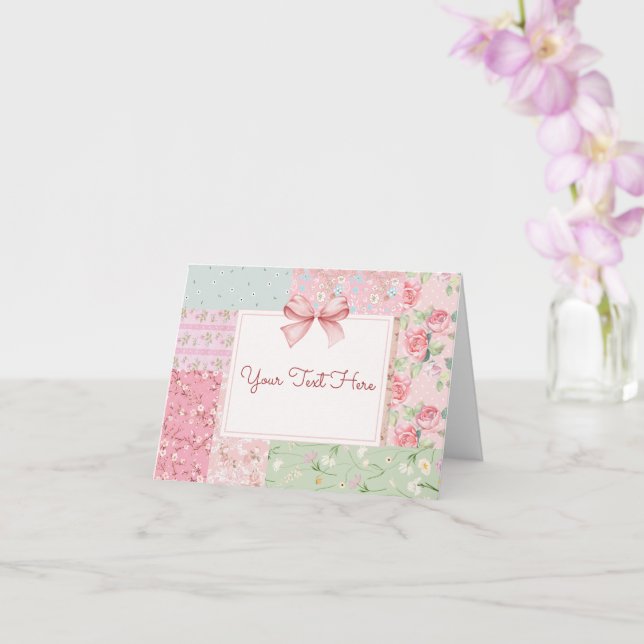 Cartão Vintage floral (Orquídea)