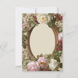 Cartão Vintage Floral Art Nouveau