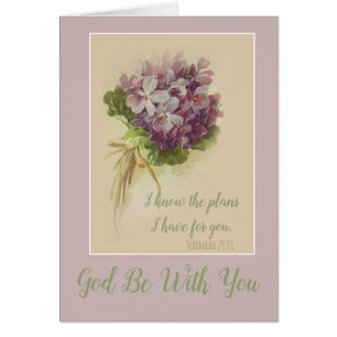 Cartão Vintage Floral Lilacs Personalizável