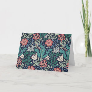 Cartão Vintage Floral Pattern, William Morris