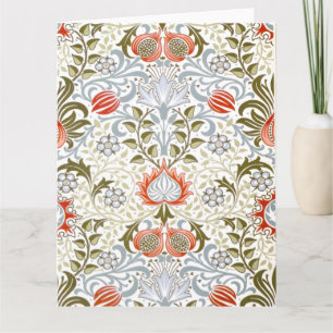 Cartão Vintage Floral Wallpaper por William Morris (1879)